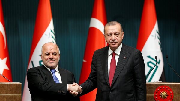 Erdoğan, Irak Başbakanı İbadi ile ortak basın toplantısı düzenledi - Sputnik Türkiye
