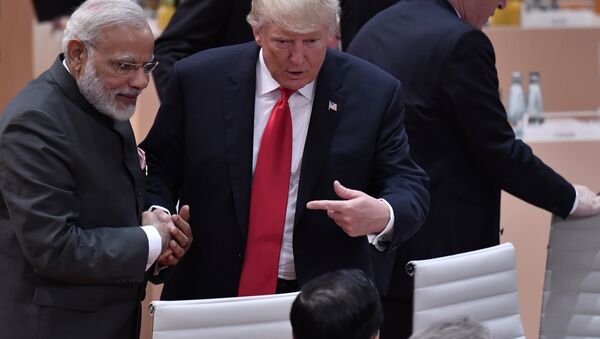 ABD Başkanı Trump ve Hindistan Başbakanı Modi - Sputnik Türkiye