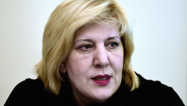 Avrupa Birliği Komisyonu'nın insan haklarından sorumlu üyesi Dunja Mijatovic - Sputnik Türkiye