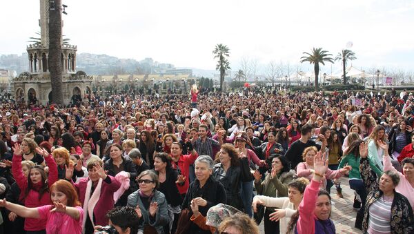 kadın - kadınlar - kalabalık- eylem - Sputnik Türkiye