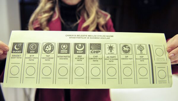 31 Mart yerel seçimi- Oy pusulası - Sputnik Türkiye
