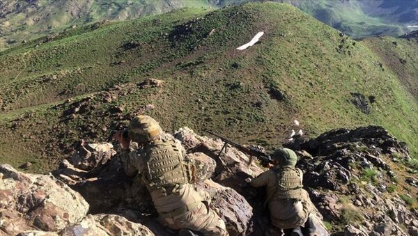 Türk Silahlı Kuvvetleri tarafından Irak'ın kuzeyindeki Hakurk bölgesinde PKK''lıların bulunduğu alanlara yönelik harekat başlatıldı. Kara Kuvvetleri topçu bataryaları ve Hava Kuvvetleri Komutanlığına bağlı jetlerin atışlarıyla başlayan harekata komando tugayları da katıldı. - Sputnik Türkiye