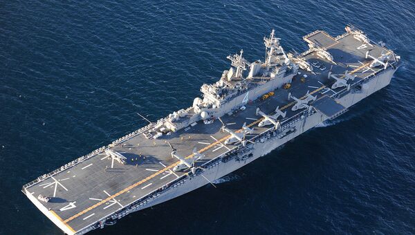 MV-22 Osprey taburu taşıyan USS Boxer - Sputnik Türkiye