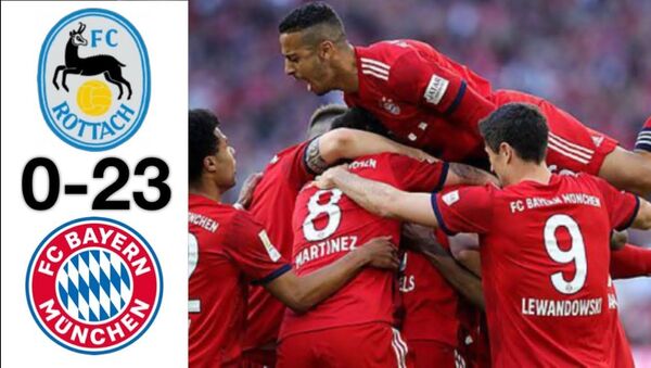 Almanya Bundesliga devi Bayern Münih, Rottach-Egern ile oynadığı antrenman maçını 23-0 kazandı. - Sputnik Türkiye