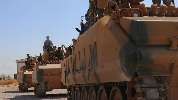 Barış Pınarı Harekatı'na, muhalif savaşçılardan oluşan Suriye Milli Ordusu da (SMO) destek verdi. - Sputnik Türkiye