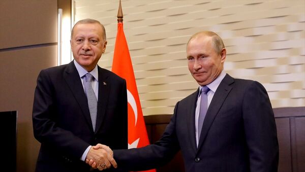 Türkiye Cumhurbaşkanı Recep Tayyip Erdoğan ve Rusya Devlet Başkanı Vladimir Putin - Sputnik Türkiye