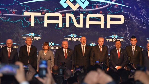 TANAP Avrupa'ya bağlandı - Sputnik Türkiye