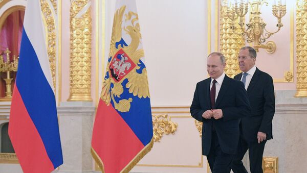  Vladimir Putin ve Sergey Lavrov - Sputnik Türkiye