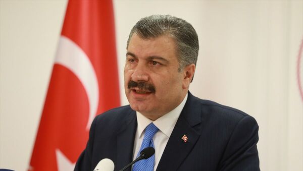 Sağlık Bakanı Fahrettin Koca, düzenlediği basın toplantısında Türkiye’deki ilk koronavirüs vakasını açıkladı. - Sputnik Türkiye