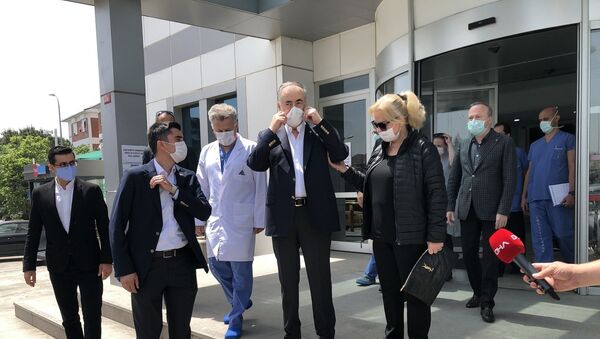 Galatasaray Başkanı Mustafa Cengiz, 7 Mayıs'ta geçirdiği ameliyatın ardından tedavi gördüğü hastaneden taburcu edildi. - Sputnik Türkiye